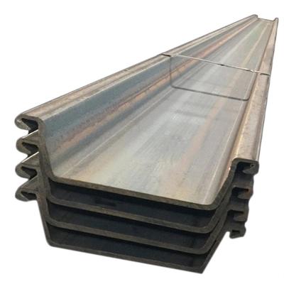 China Industrial retaining walls larseen type 3 type 4 steel sheet pile SY295/SY390/Q345B steel pilings for sale