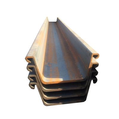 China Industrial Wholesale Customized Metal Color Sy390 Hot Rolled U Type Steel Sheet Pile for sale