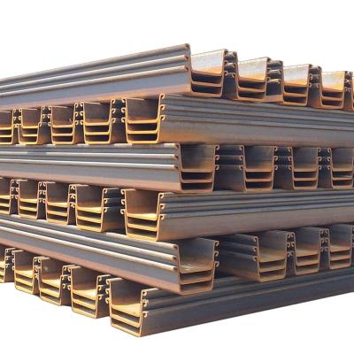 China Tradition Factory Sale Composite Type 2 AU18 PU20 hot rolled U type Cold Formed Steel Sheet Pile for sale