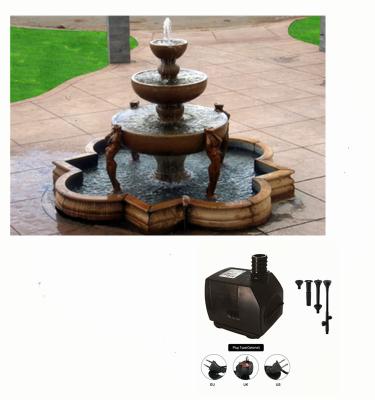 China High Efficient Outdoor Circulation Pump 3000L/H Water Fountain Pumps For Water Supply for sale