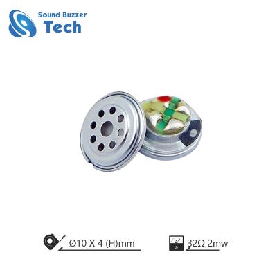 China Professional Micro Speaker Driver 10mm Earphone 32ohm Speaker SM010R for sale