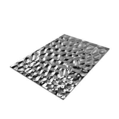 China Suitable for wall decoration mirror honeycomb hammered stamping high strength 304 stainless steel sheet panel decorative cheap price factory direct wholesale for sale