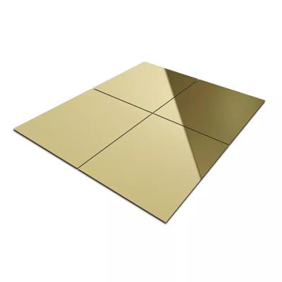 China Suitable for wall decoration hot products 201 304 430 mirror finish metal sheet 316 sandblasted polished gold 8K colorful hot rolled for wall for sale