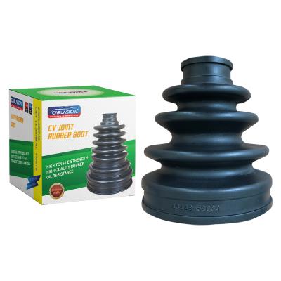 China Inner rubber dust boot size from no. Auto CV Rubber Seal Shaft Drive Parts Boot FB-2084 OE No.04438-10010 OE for sale