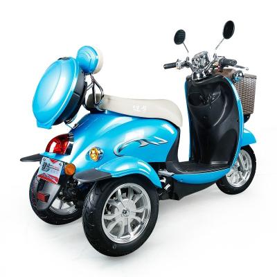 China Three Wheel Rubber Electric Mobility Scooter With Seat Handicapped Motorcycle for sale