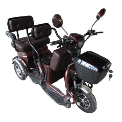 China Two Seats Rubber CE Certificated Electric Tricycle Scooter for sale