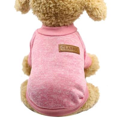 China 2022 Viable Manufacturer Wholesale Multi-colors Warm Soft Dog Clothes Sweater Luxury Winter Pet Clothes for sale