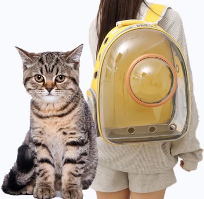 China New Spacewalk Portable Transparent Breathable Capsule Backpack Dogs Cat Crate Pet Travel Carrier Stocked Carrying Bag for sale