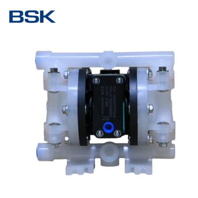 China Automotive industry mini size polypropylene aodd pump ptfe air operated double diaphragm pumps for chemical applications for sale