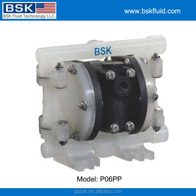 China Small liquid pumping pp flow water pumping BSK double diaphragm pump in plastic material like graco, ARO for sale