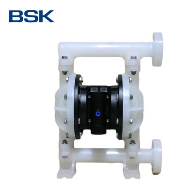 China Automotive Industry BSK 1 Inch PP Pipe Chemical And Acid Liquid Resistance Air Operated Diaphragm Pump for sale