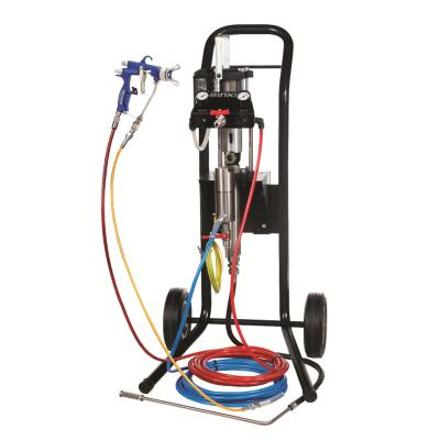 China Binks MX412 Air Assist Airless Spray System (UHMWPE U-Cup Seals, Trophy AA 1600M Gun, Air Control, Cart Mount, 5-gal sip for sale