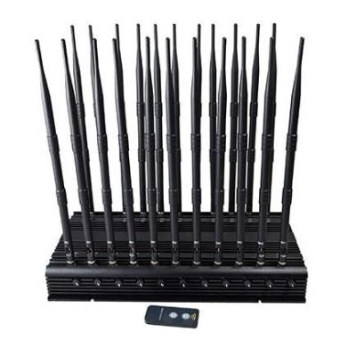 China High Quality 22 Antennas 5G/4G/3G/2G Cell Phone Jammer and Wifi GPS UHF VHF LOJACK RC 433/315/868Mhz blocker for sale