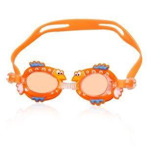 China Cartoon Wide View Cute Animal Anti Fog Swimming Goggles UV400 For Kids for sale