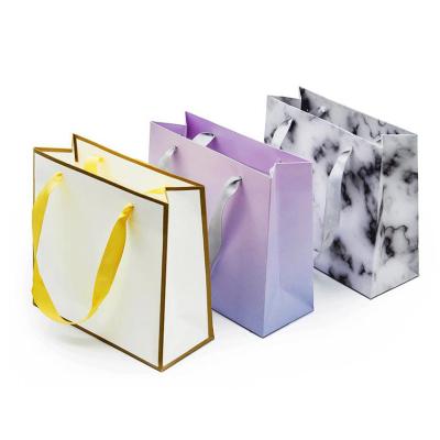 China Newest Factory Direct Supply Handbag Gift Eco - Friendly Custom Paper Bag With Handle for sale