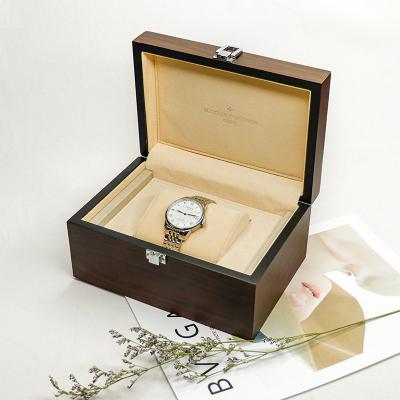 China Handmade Hot Sale Factory Brown Love Gift Watch Wooden Organizer Box Gift Set for sale