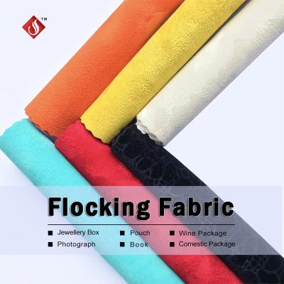 China Jewerllry box china flock film cloth material for jewelry box for sale