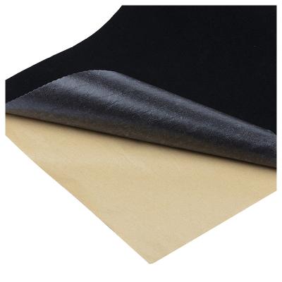 China Velvet Style Warm Nonwoven Black Sticky Flock Nonwoven Assembled Back Velvet Sticky Flock for sale