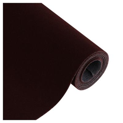 China Other New Design Brown Color Velvet Flocking Fabric For Jewelry Box for sale