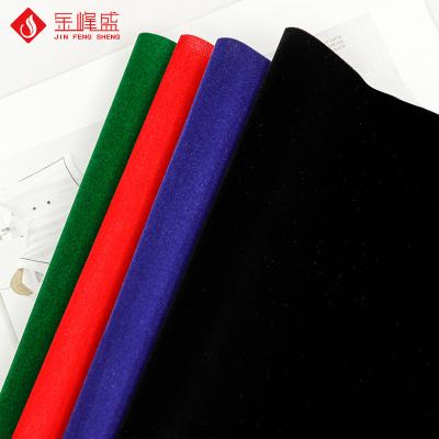 China Ring Box Flocked Fabric Jewelry Display Velvet Pouch Luxury Tear-Resistant Material Flocking Cloth for sale