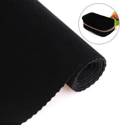 China Durable Knitted Black Jewerllry Box Velvet Fabric Assembled Foam Inserts For Jewelry Gift Box for sale