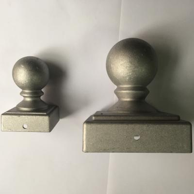 China Easily Assembled Aluminum Diecast Ball Caps / Rail Post Ball Cap / Post Cover for sale