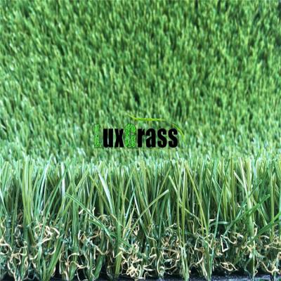 China V Shape Long Life Garden Artificial Grass 4 Color No Abrasion Garden Fake Grass for sale