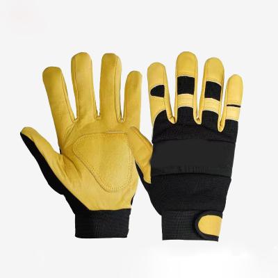 China Wholesale Durable And Flexible Cowhide Outdoor Sports Gloves Garden Construction Maintenance And Handling General Protective Garden Gloves Wear Resistant for sale