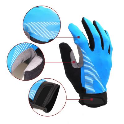 China Custom Touch Screen Summer Cycling Exercise Mountaineering Outdoor Training Non-Slip Breathable All Finger Sports Gloves for sale