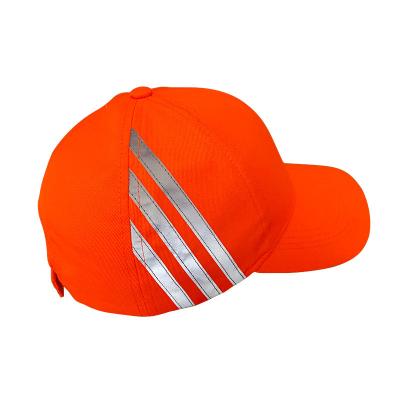 China INSTANT Fluorescent LED Hygiene Caps Breathable High Quality Custom Hats Safety Warning Reflective Hats for sale