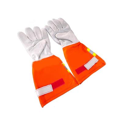 China Forest Fire Fighting Gloves Heat Resistant High Quality Heat Resistant With Long Sleeve Reflective Brand Fire Resistant Welder Gloves for sale