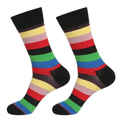 China Antibacterial High Quality Colorful Mens Fashion Dress Man Sock for sale