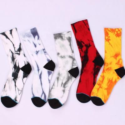 China Wholesale Custom Antibacterial Colored Dye Mens Crew Socks Printing , Dress Weed Printed Socks for sale