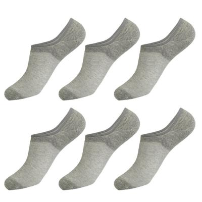 China 2020 Amazon Hot Sale Antibacterial No Show Breathable Casual Invisible Coating Non-slip Crew Cotton Boat Socks for sale