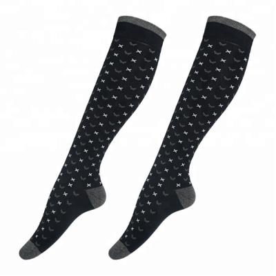 China Cotton Antibacterial Custom Eager Colorful Logo Mens Long High Socks for sale