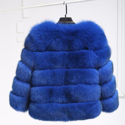 China 2021 Anti-wrinkle Fashion Faux Fox Fur Overcoat Luxury Fur Coat Women for sale