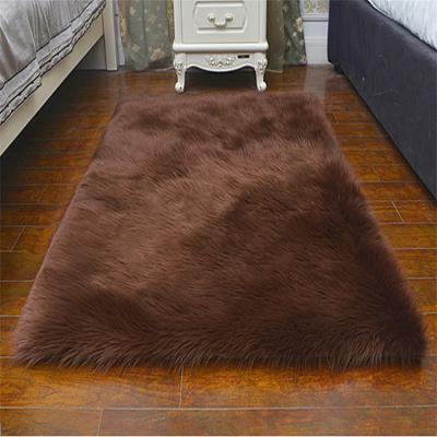 China 2018 Anti-slip Good Quality Faux Fur Washable Long Pile Rug Shaggy Rug Wholesale for sale