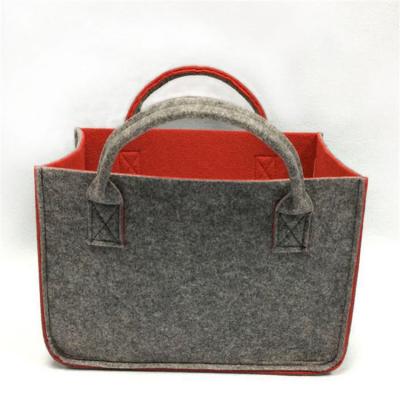 China Wholesale High Quality Custom Two Color Felt Handbag Capacity Storage Bag Super High Quality Box for sale