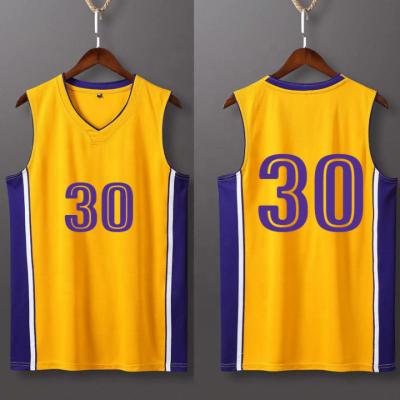 China Wholesale Good Quality Antibacterial Basketball Jersey White Custom Logo for sale