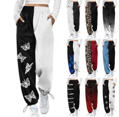 China 2022 Anti-Wrinkle Cotton Unisex Sweatpants With Pocket Joggers Pants Sporty Loose Workout Pants Oversized Vintage Sweatpants Woman for sale