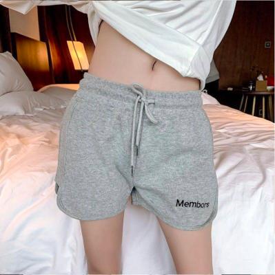 China Hot Anti-Wrinkle Summer Shorts Women Fashion Ladies Elastic Waists Wide Leg Shorts Pants Girl Casual Cotton Shorts Home Shorts For Female for sale