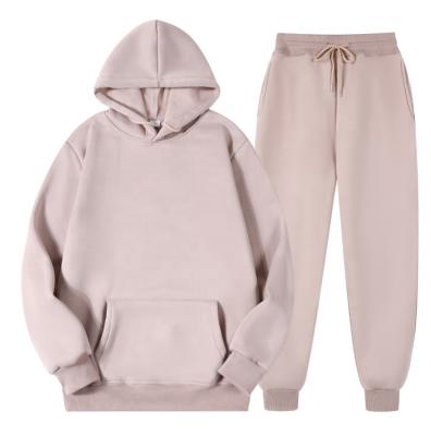 China Other Hot Sale 2021 Women Plus Size High Quality Casual Hoodie And Tracksuit Unisex Tracksuit 2 Piece Set for sale