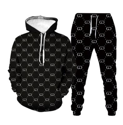 China High Quality Breathable Custom Made Mens Cotton Tracksuits Set For Men Jogging Man Sportswear Printed Two Piece Tracksuit for sale