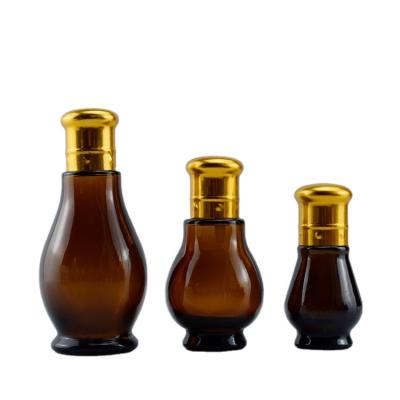 China Cheap Bottle 30Ml Of Amber Single Gourd Amber Glass Essential Oil From Chinese Personal Care Suppliers Price for sale