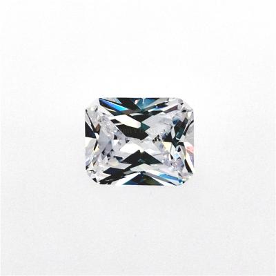 China Factory Wholesale Loose Blank Rectangular Chamfer Fire Stone Octagonal 5A Color Or Zircon Set for sale