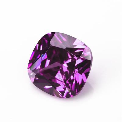 China Fire New Product Violet Cushion Cut Loose Stone Brilliant Zircon Color Play Or Diamond for sale