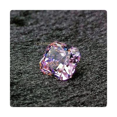 China Color Play Or Fire Cut Pink 8mm Cubic Zirconia 4mm Cushion Wholesale Price for sale