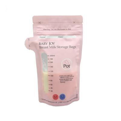 China Safety Stand Up Breastmilk Storage Bags, Presterilized And BPA Free Breastmilk Storage Bags for sale