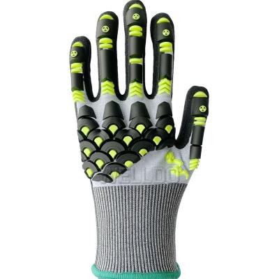 China Durable Custom Logo Brand Cut Heavy Duty High Impact Anti-Collision Industry Mechanical Gloves for sale