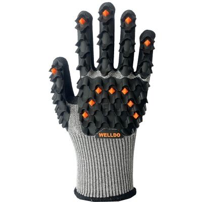 China Factory Price Hot Sales Impact Protection Nitrile Sandy Coating Anti-collision High Impact Mechanical Gloves for sale